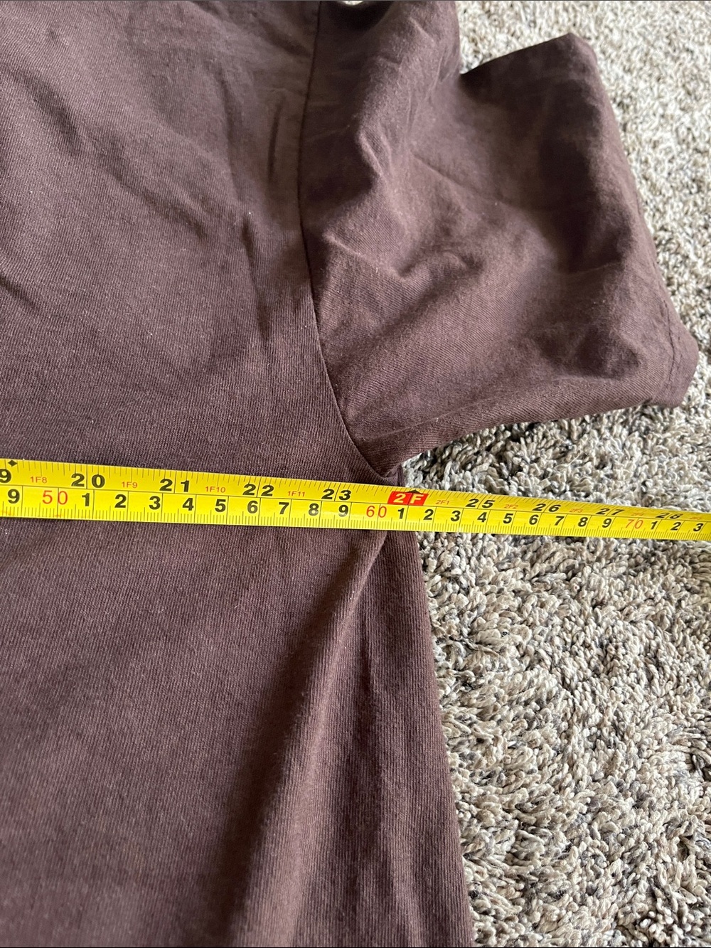 Tate McRae Graphic Tee in Chocolate Brown. Very good condition. - Picture 3 of 7